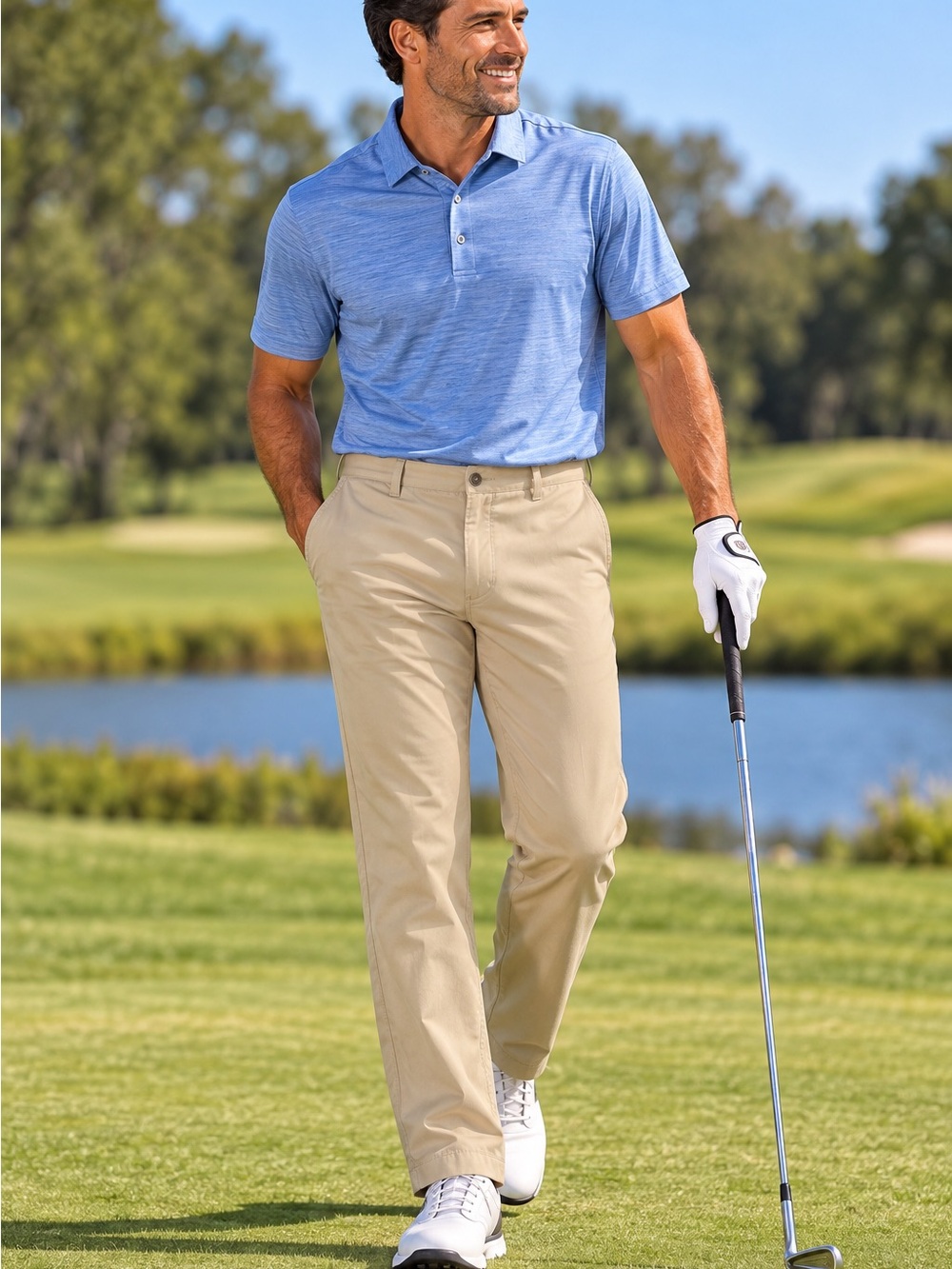Under Armor Men's Classic Khaki Golf Pants - Beige